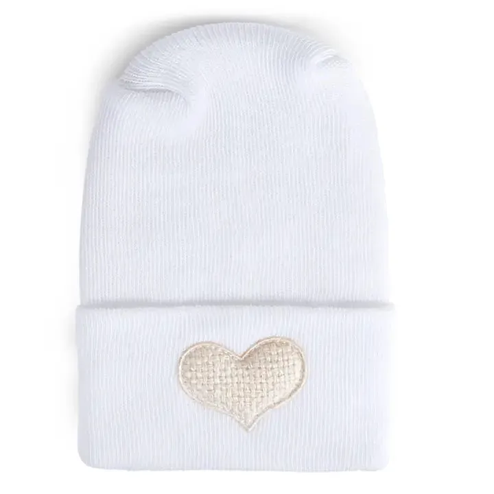 Baby Hospital Hat | Adora | Weave Mini Ivory Heart