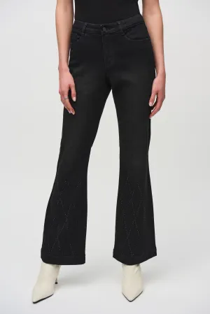 BLING HEM CLASSIC FLARED JEAN