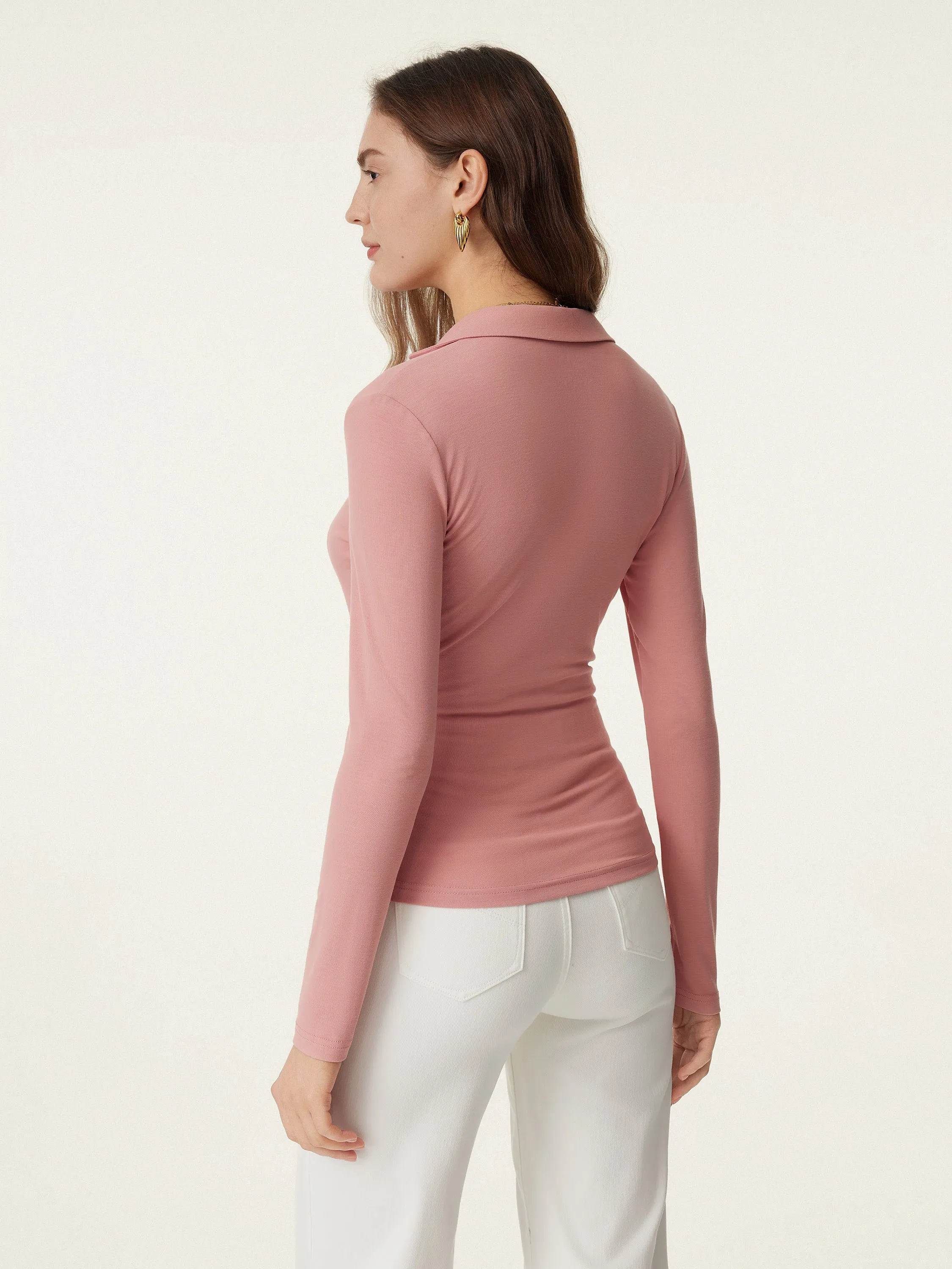 Collar Wrap Lightweight Top