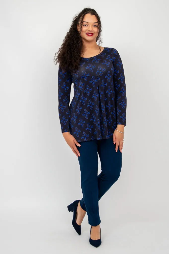 Franca L/S Top, Blue French, Bamboo - Final Sale