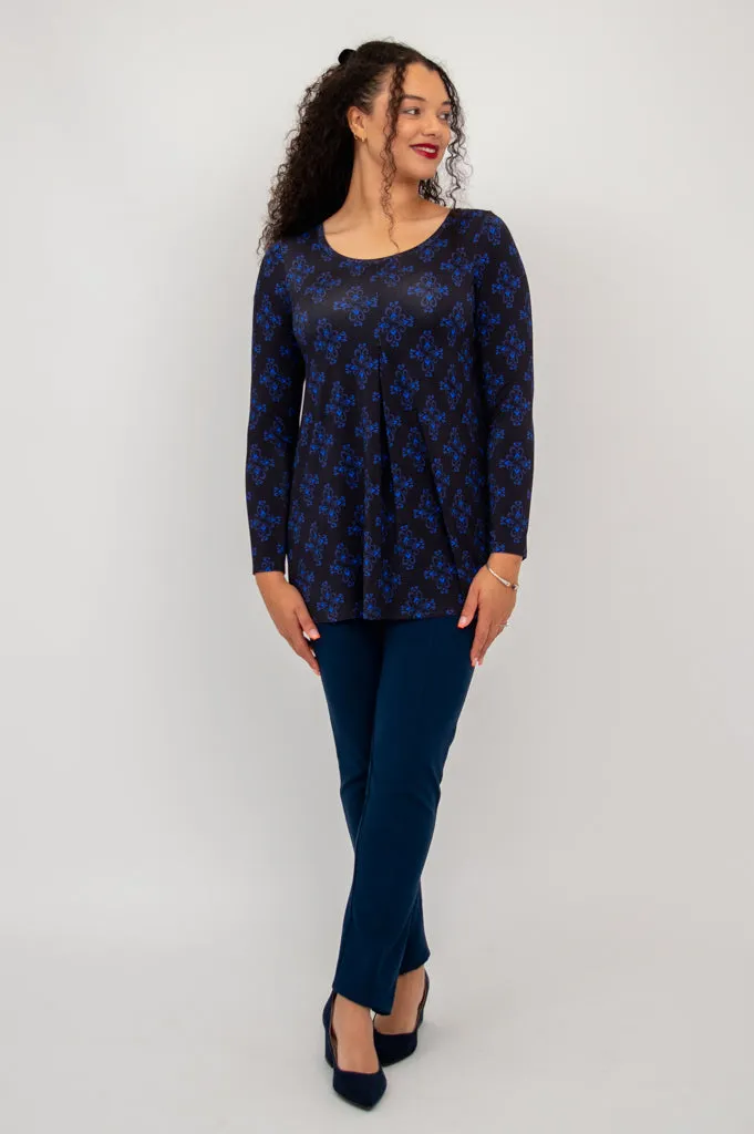 Franca L/S Top, Blue French, Bamboo - Final Sale