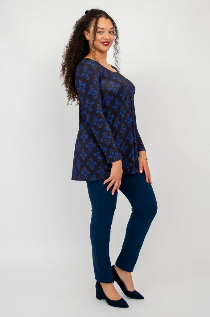 Franca L/S Top, Blue French, Bamboo - Final Sale