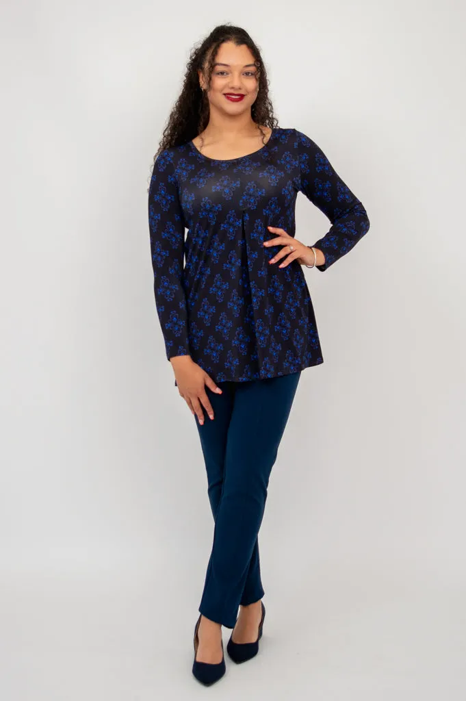 Franca L/S Top, Blue French, Bamboo - Final Sale