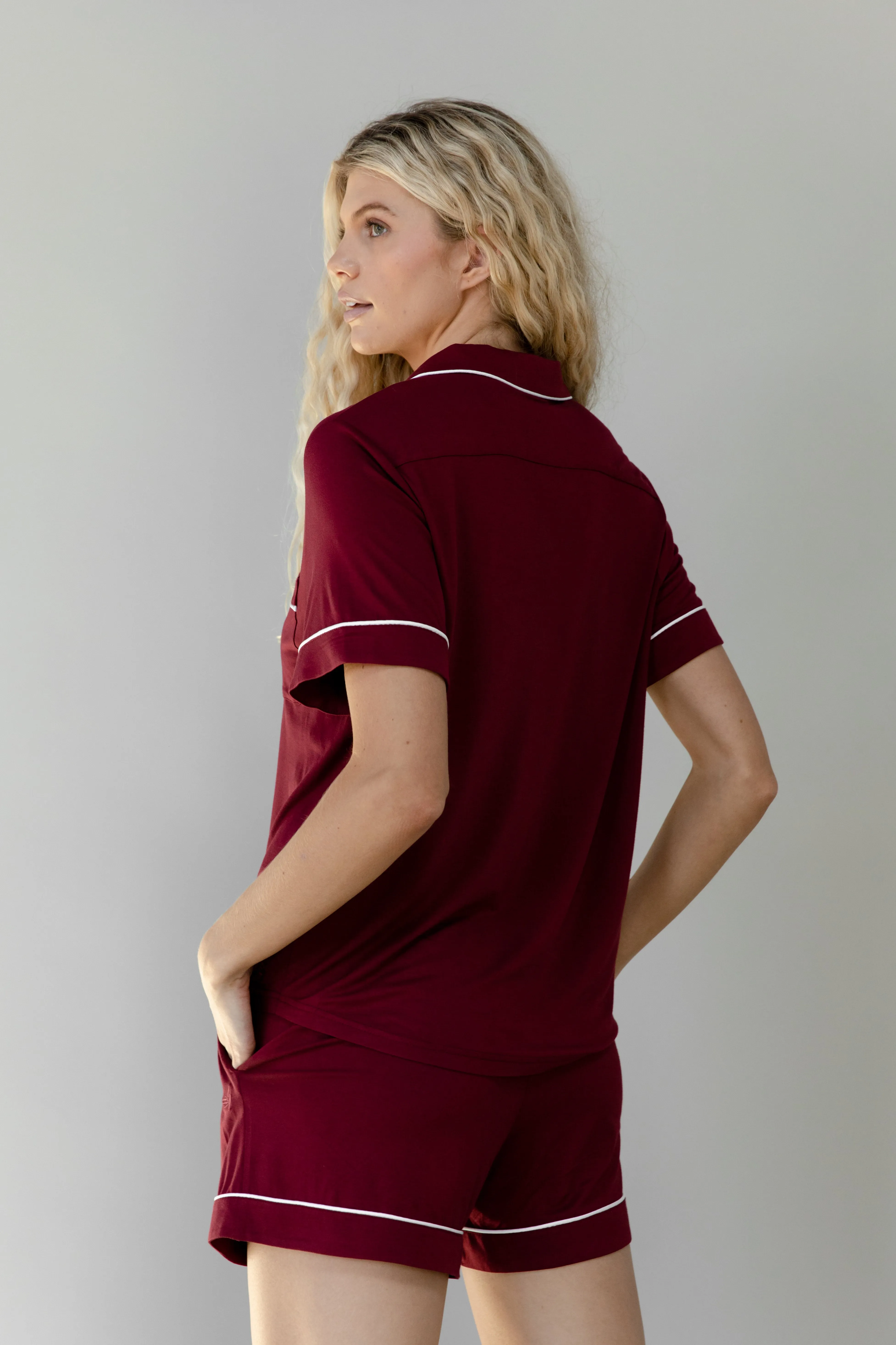 Last Chance Women's Bamboo Stretch-Knit Short Sleeve Pajama Top