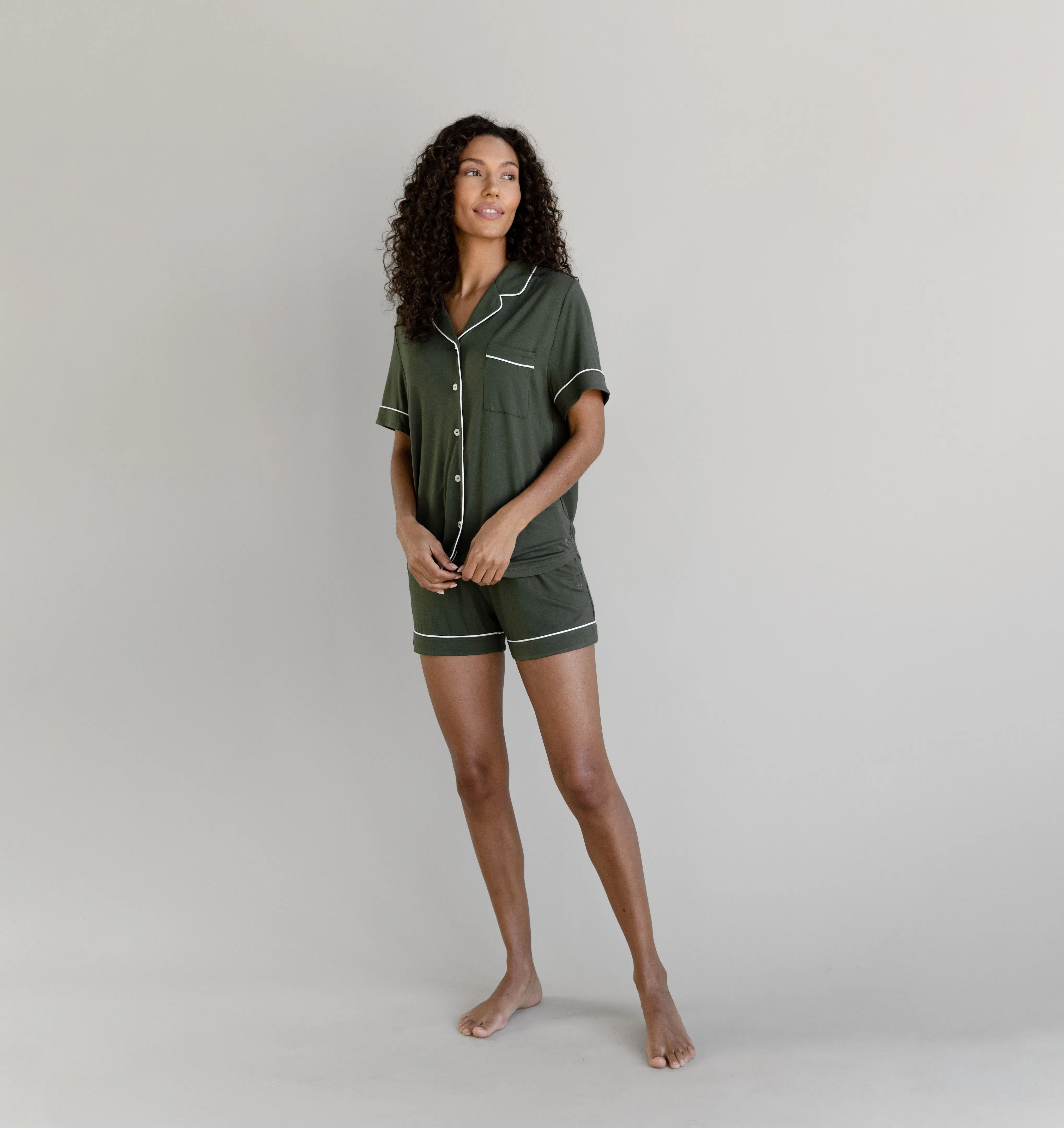 Last Chance Women's Bamboo Stretch-Knit Short Sleeve Pajama Top