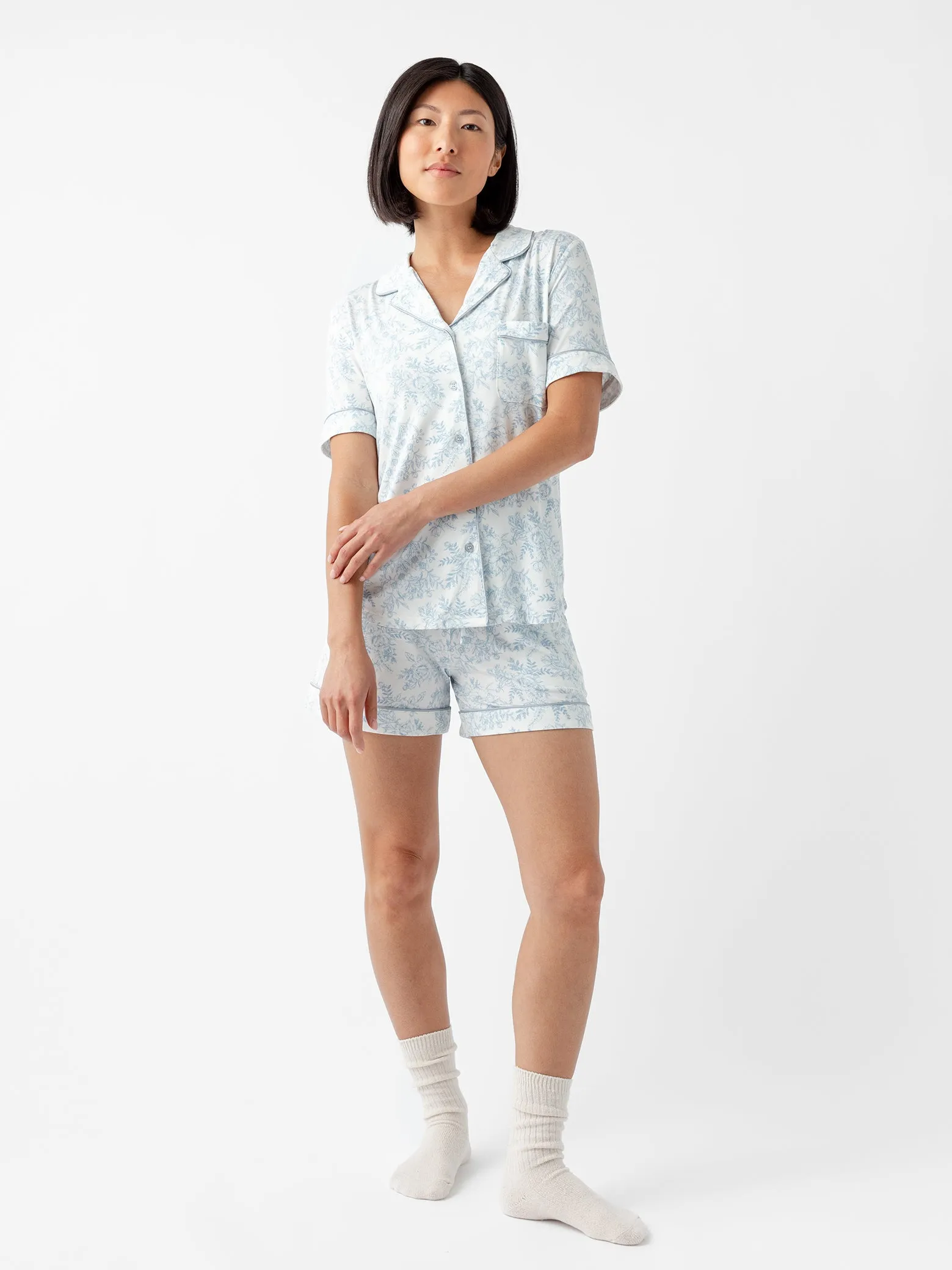 Last Chance Women's Bamboo Stretch-Knit Short Sleeve Pajama Top