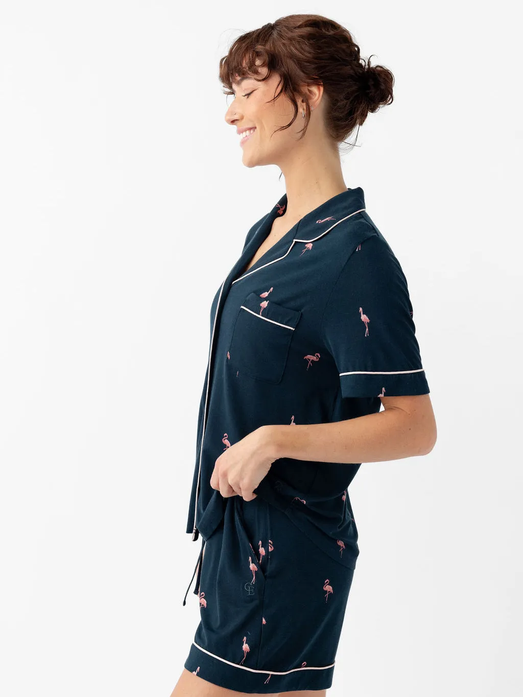 Last Chance Women's Bamboo Stretch-Knit Short Sleeve Pajama Top