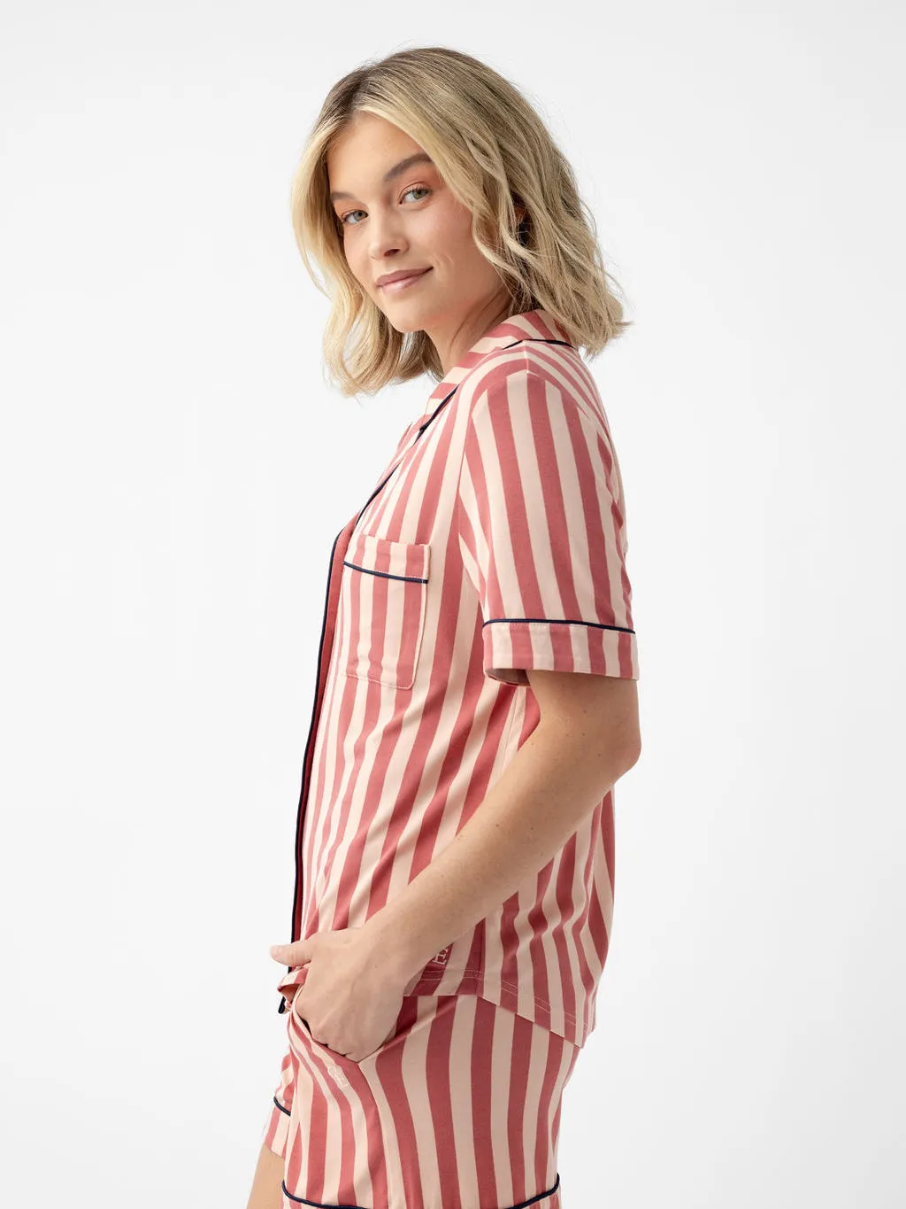 Last Chance Women's Bamboo Stretch-Knit Short Sleeve Pajama Top