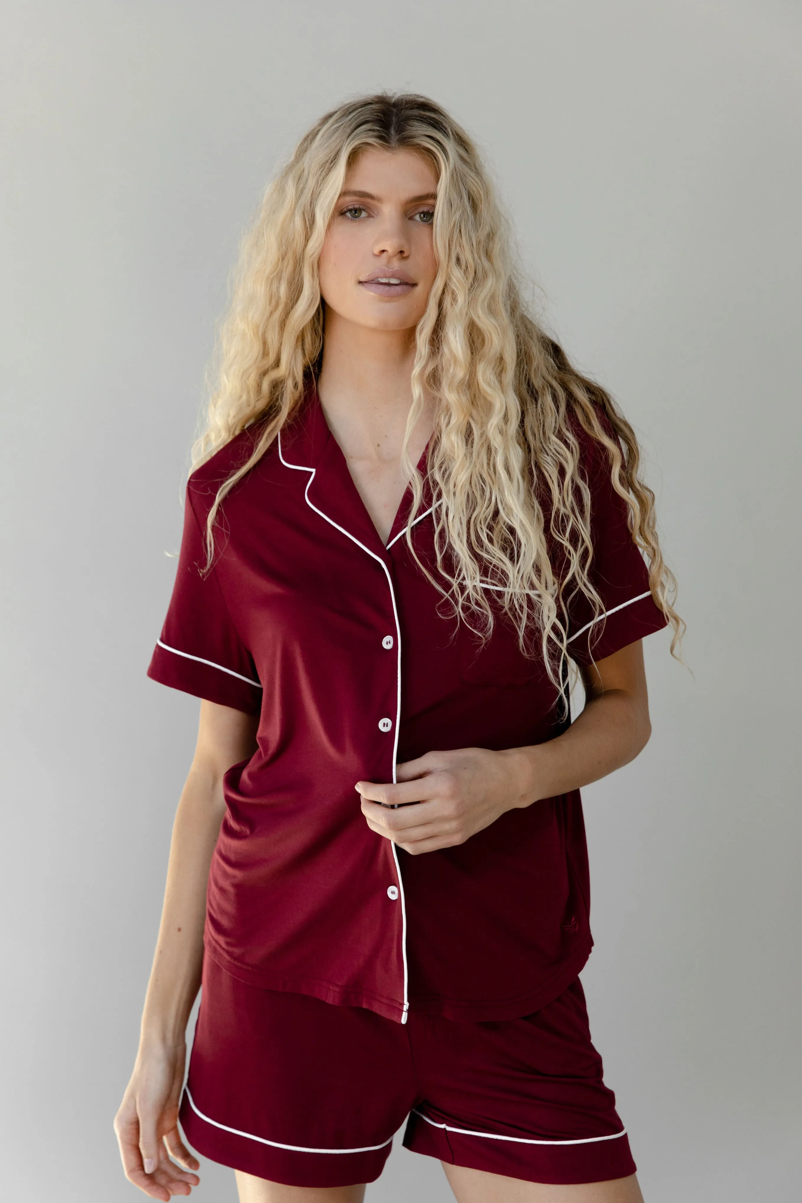 Last Chance Women's Bamboo Stretch-Knit Short Sleeve Pajama Top