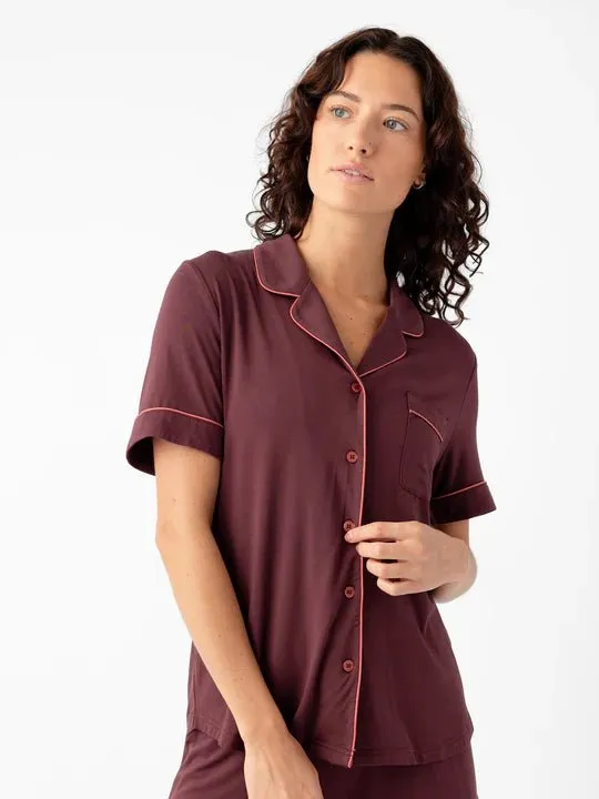 Last Chance Women's Bamboo Stretch-Knit Short Sleeve Pajama Top