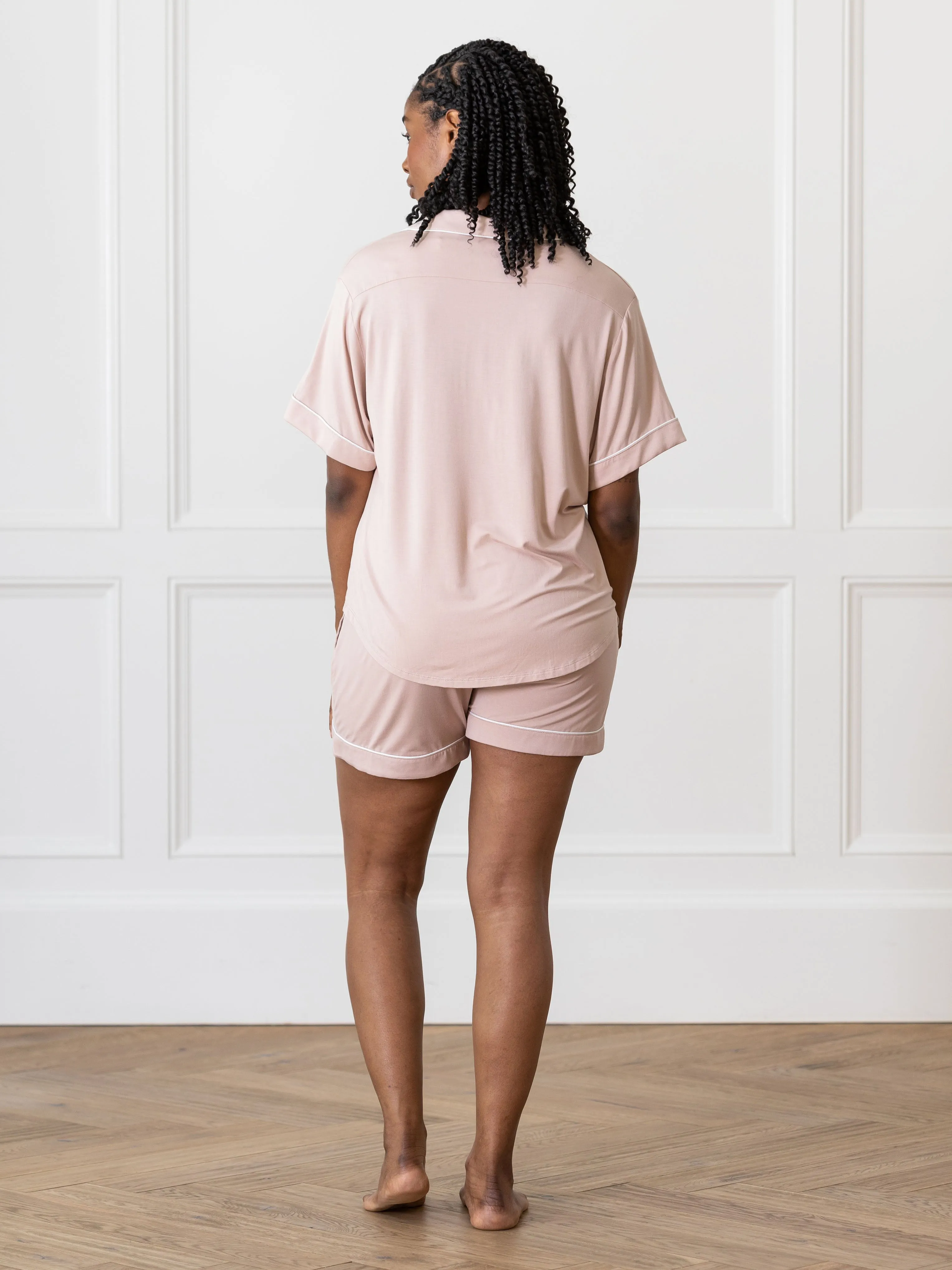 Last Chance Women's Bamboo Stretch-Knit Short Sleeve Pajama Top