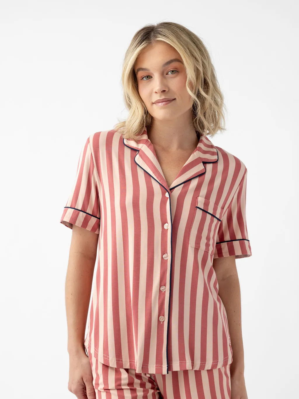 Last Chance Women's Bamboo Stretch-Knit Short Sleeve Pajama Top