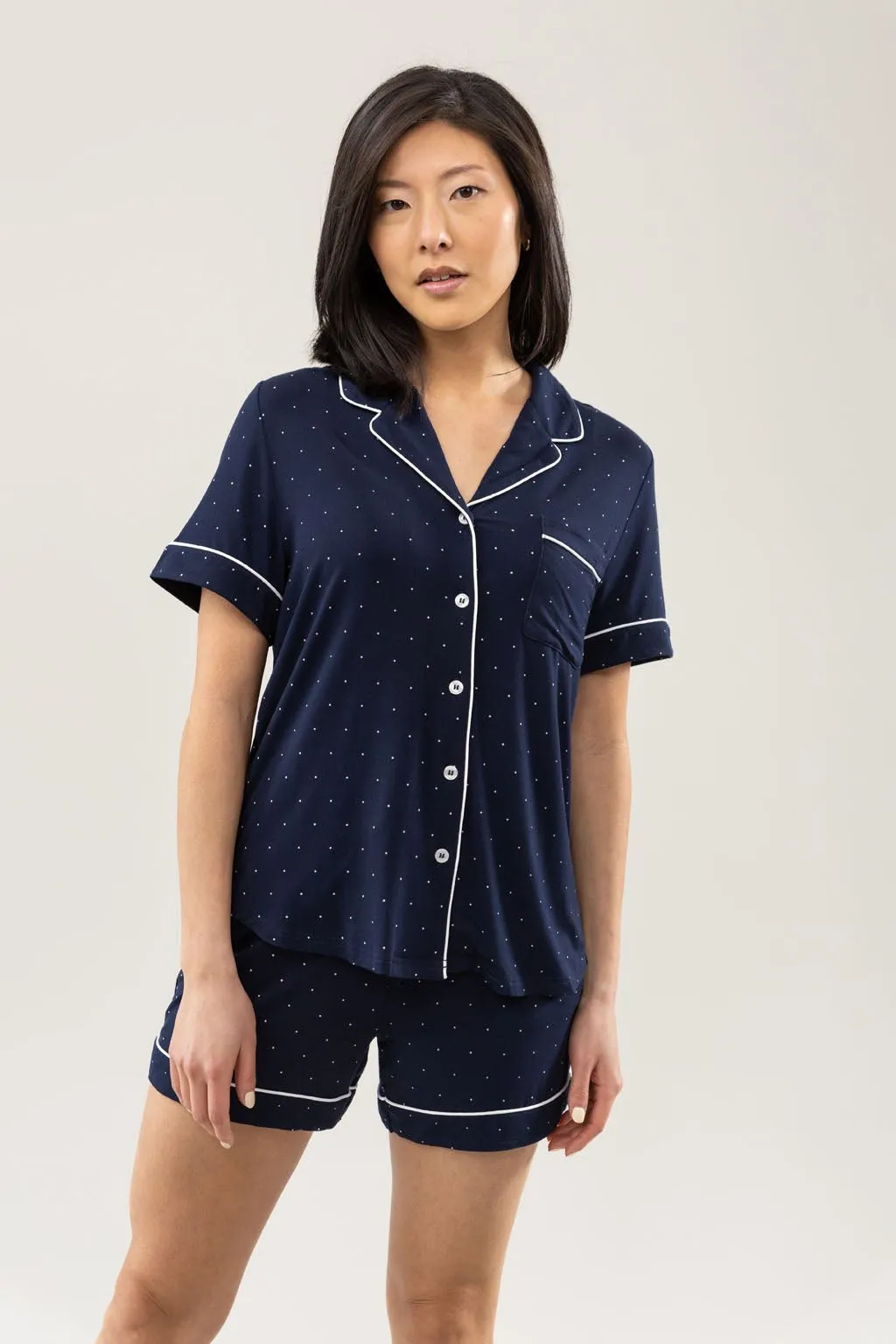 Last Chance Women's Bamboo Stretch-Knit Short Sleeve Pajama Top