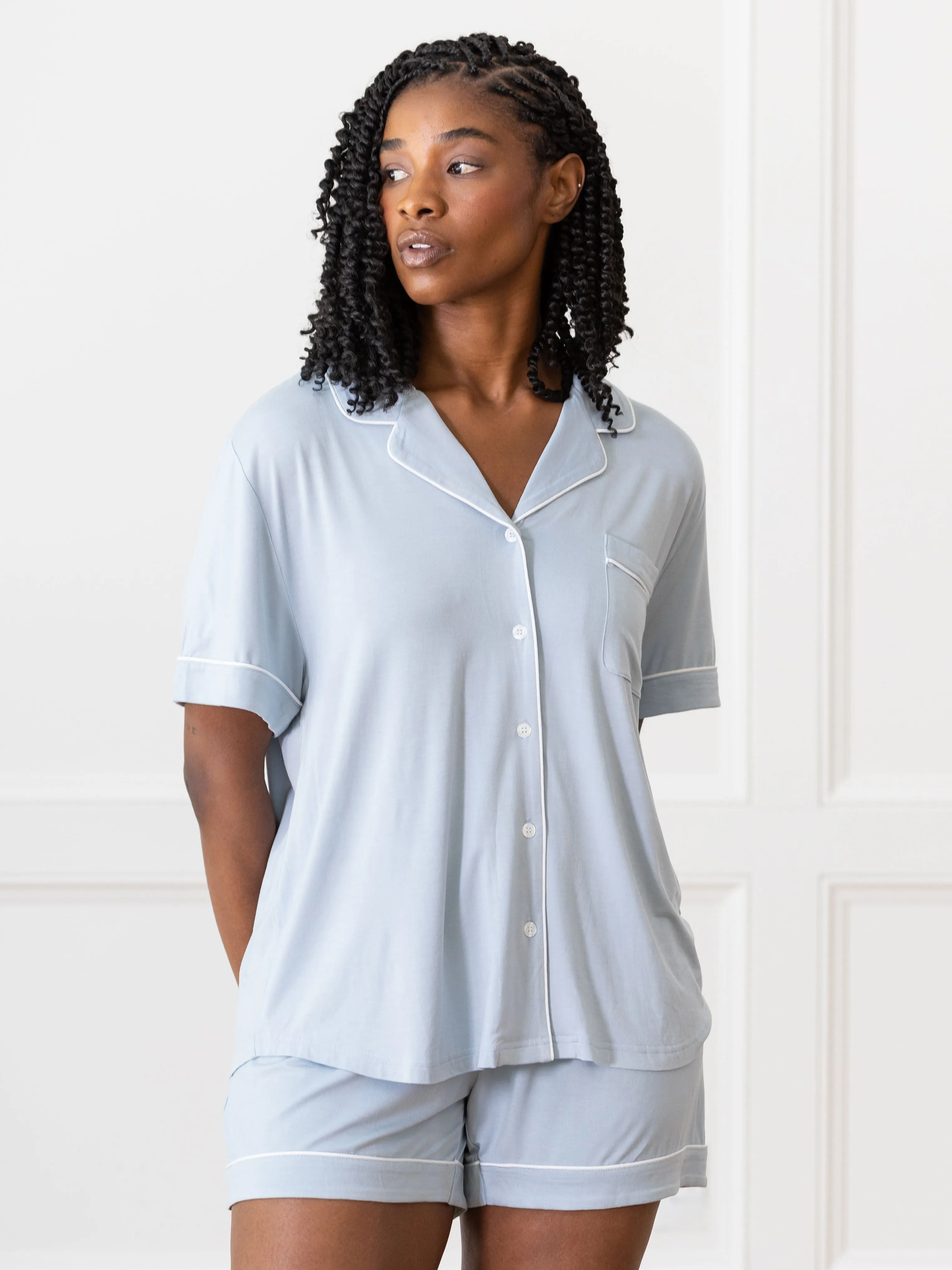 Last Chance Women's Bamboo Stretch-Knit Short Sleeve Pajama Top