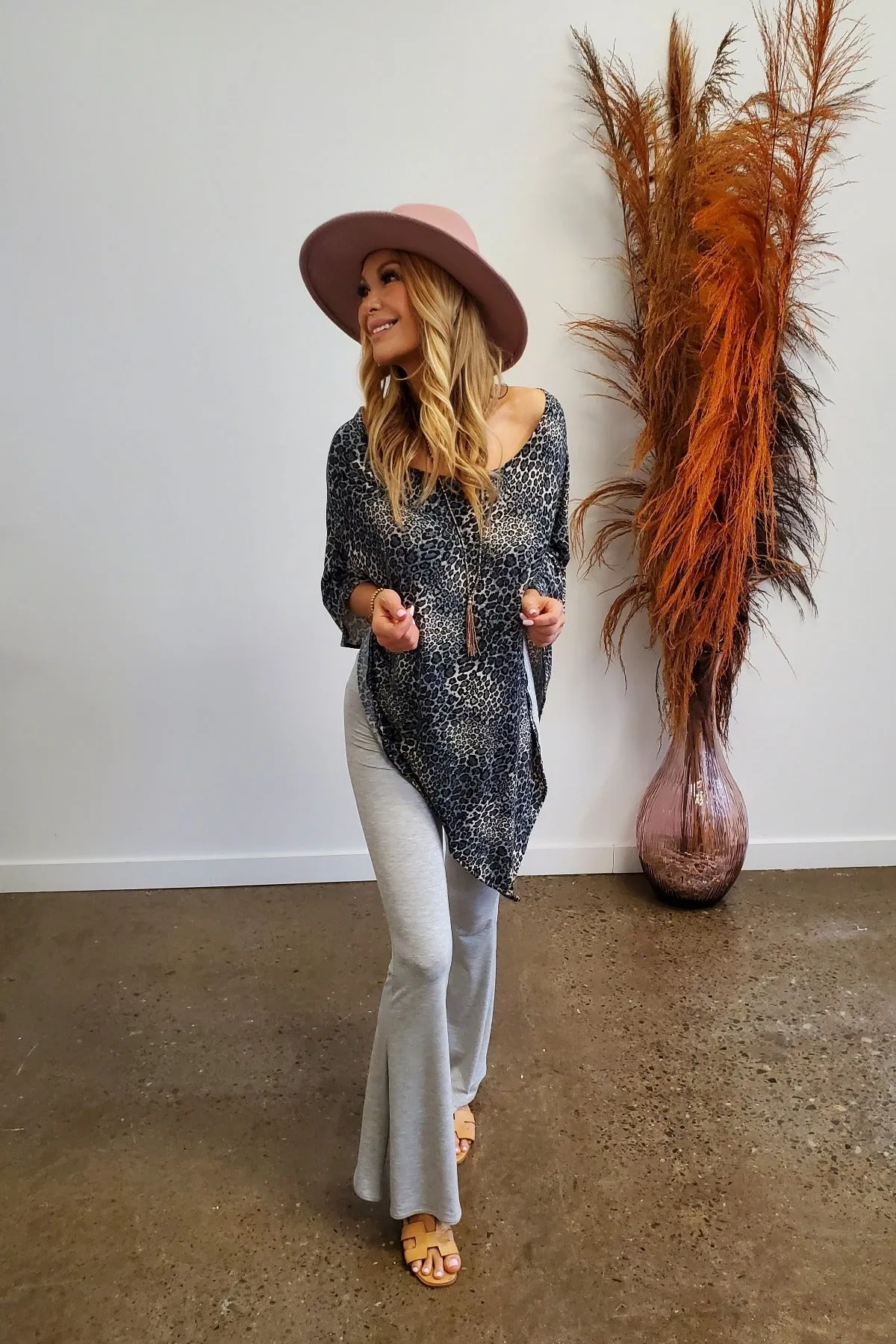 Leopard Poncho lounge suit