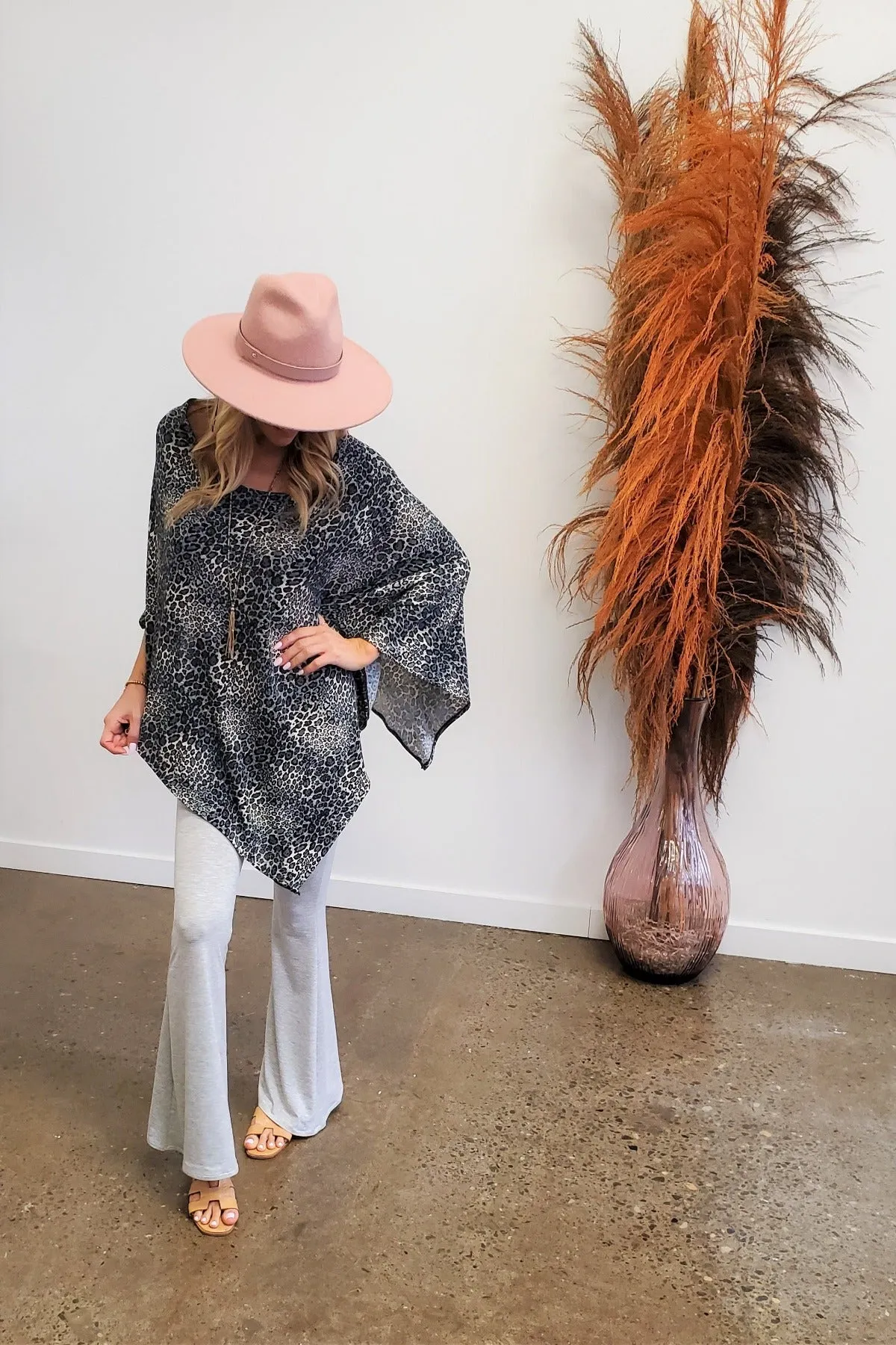 Leopard Poncho lounge suit