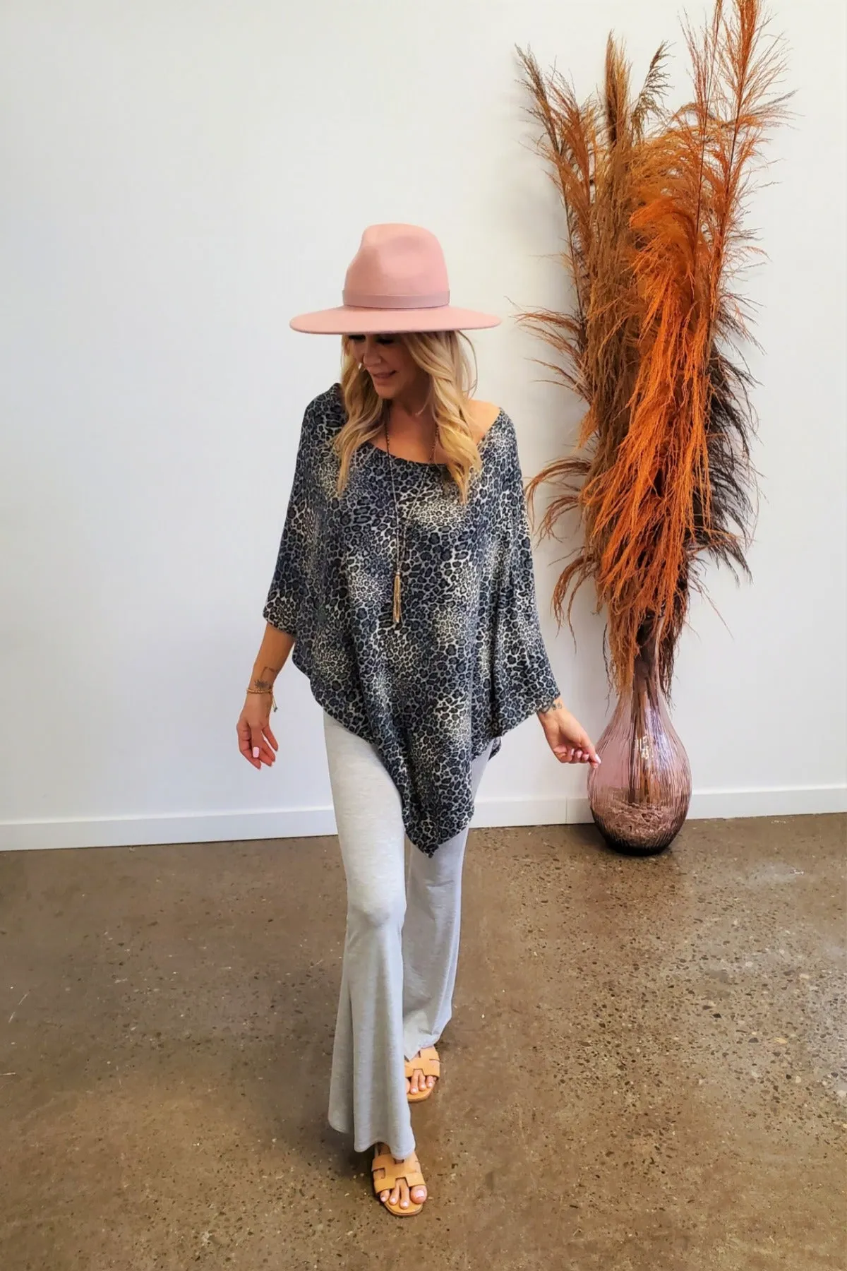 Leopard Poncho lounge suit