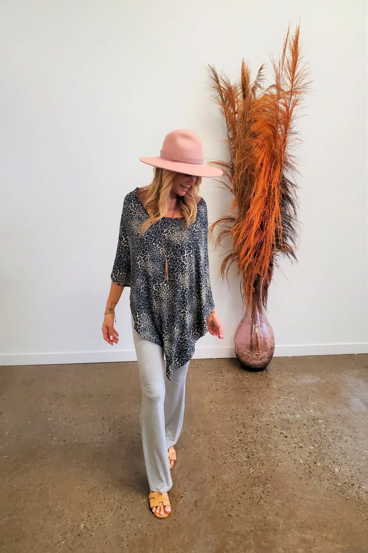 Leopard Poncho lounge suit