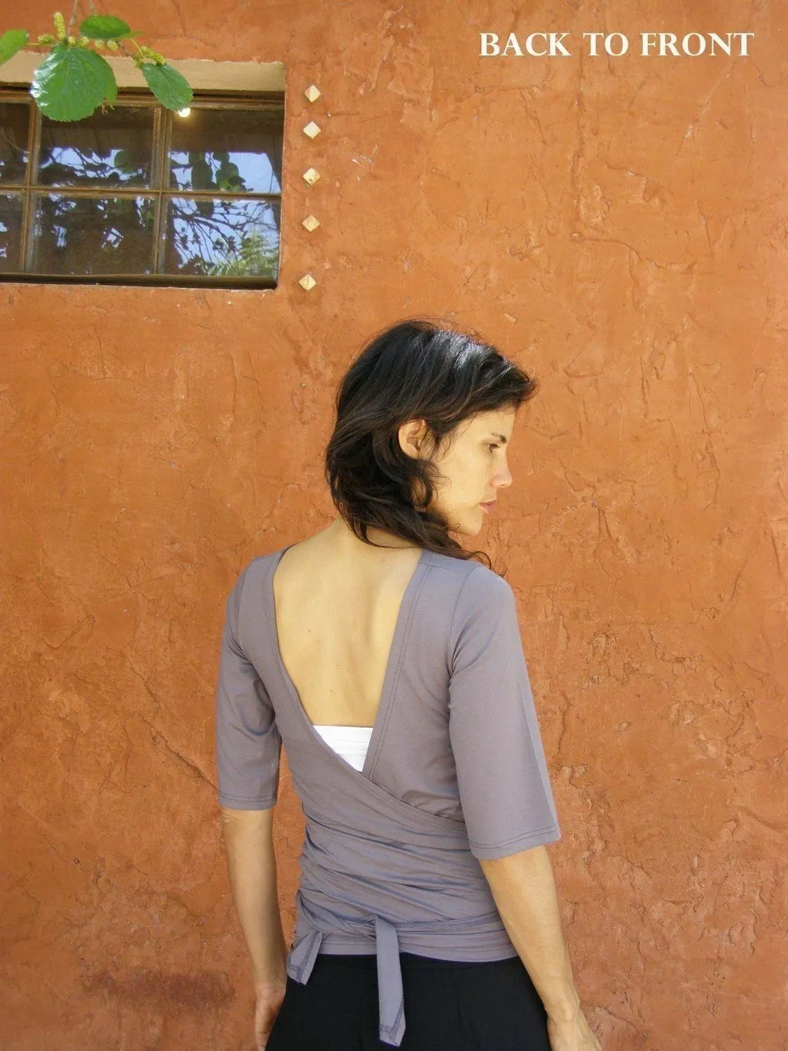 Midi Sleeve Versatile Wrap Top