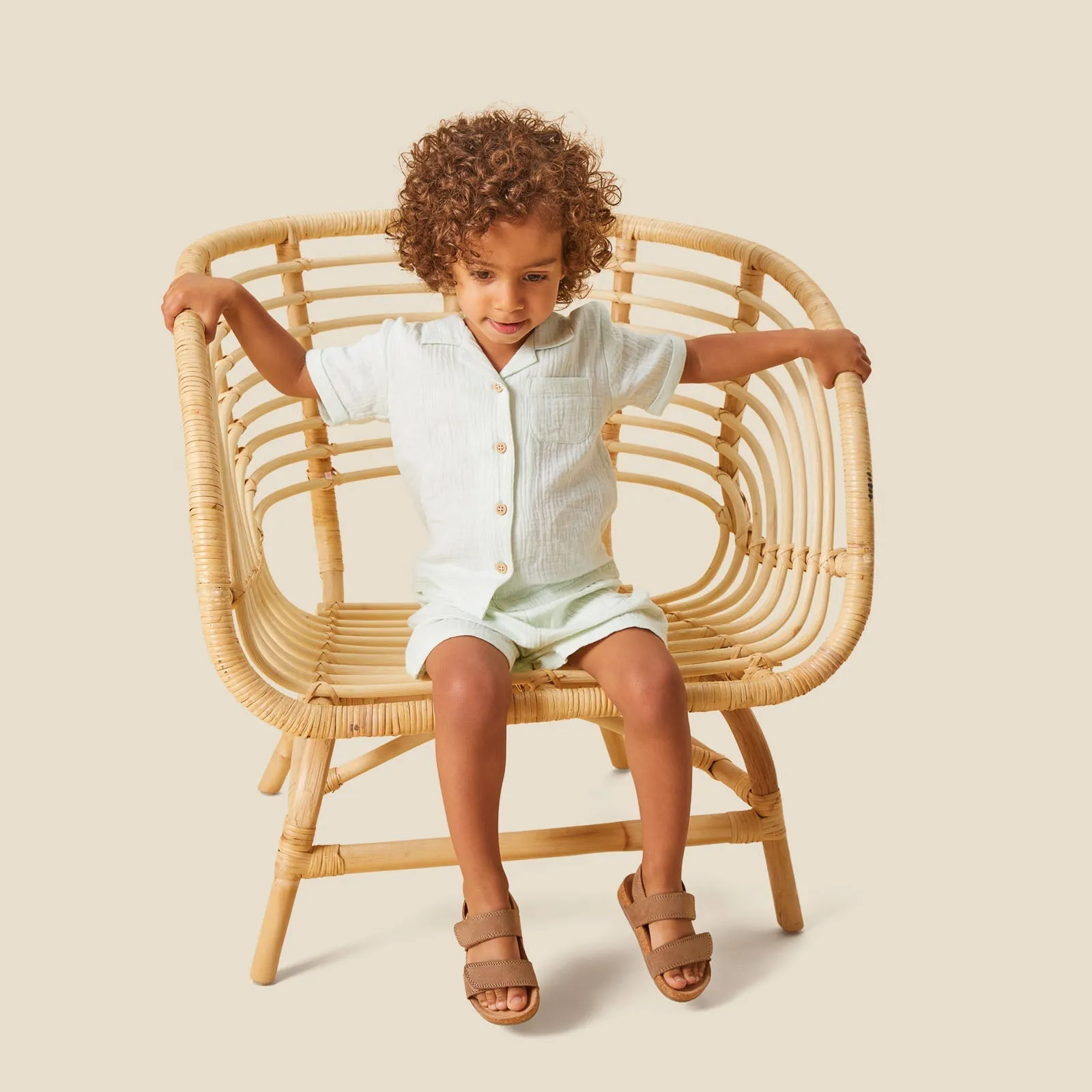 Muslin Shirt & Shorts Outfit