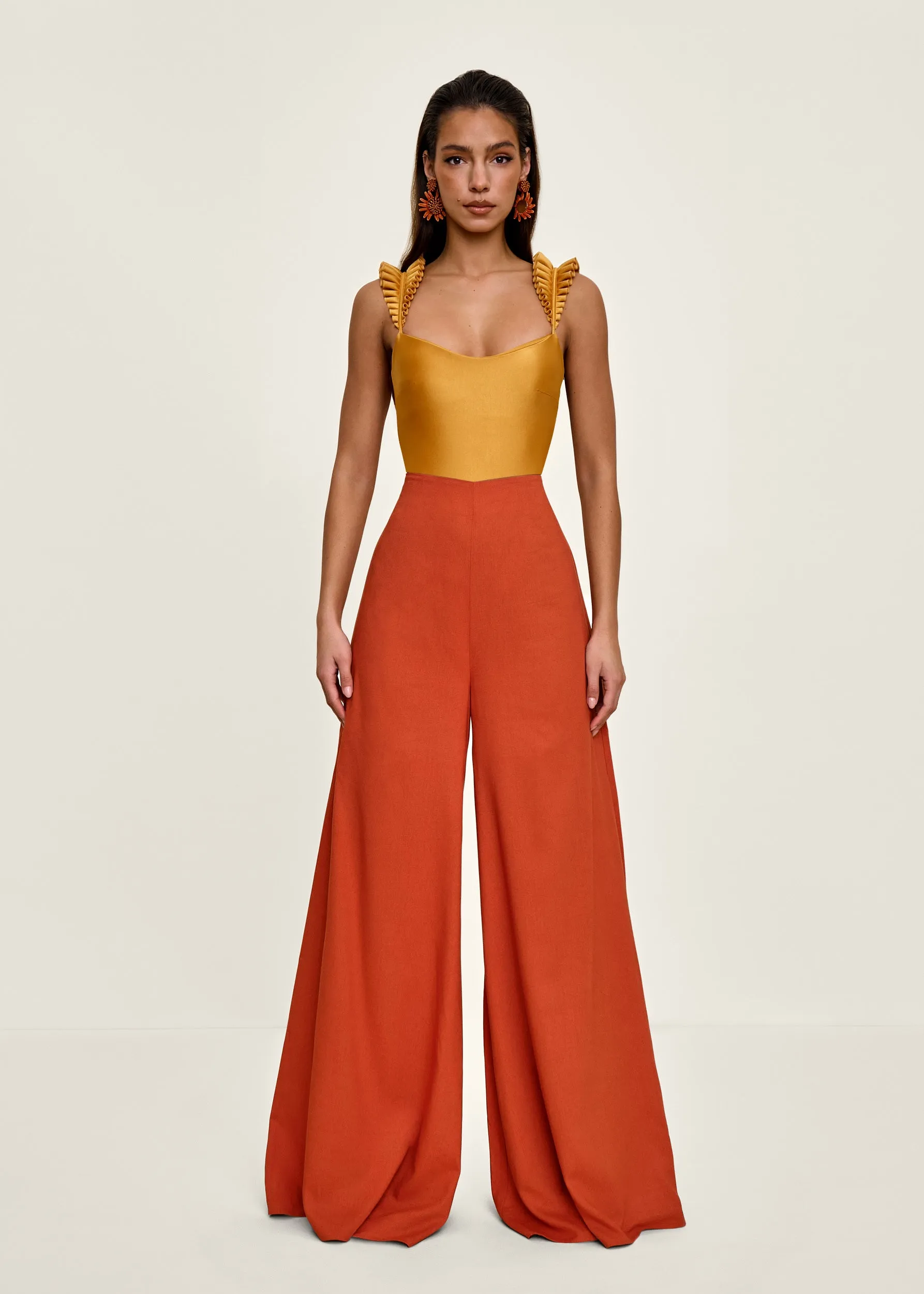 NATA PANTS - RED CORAL