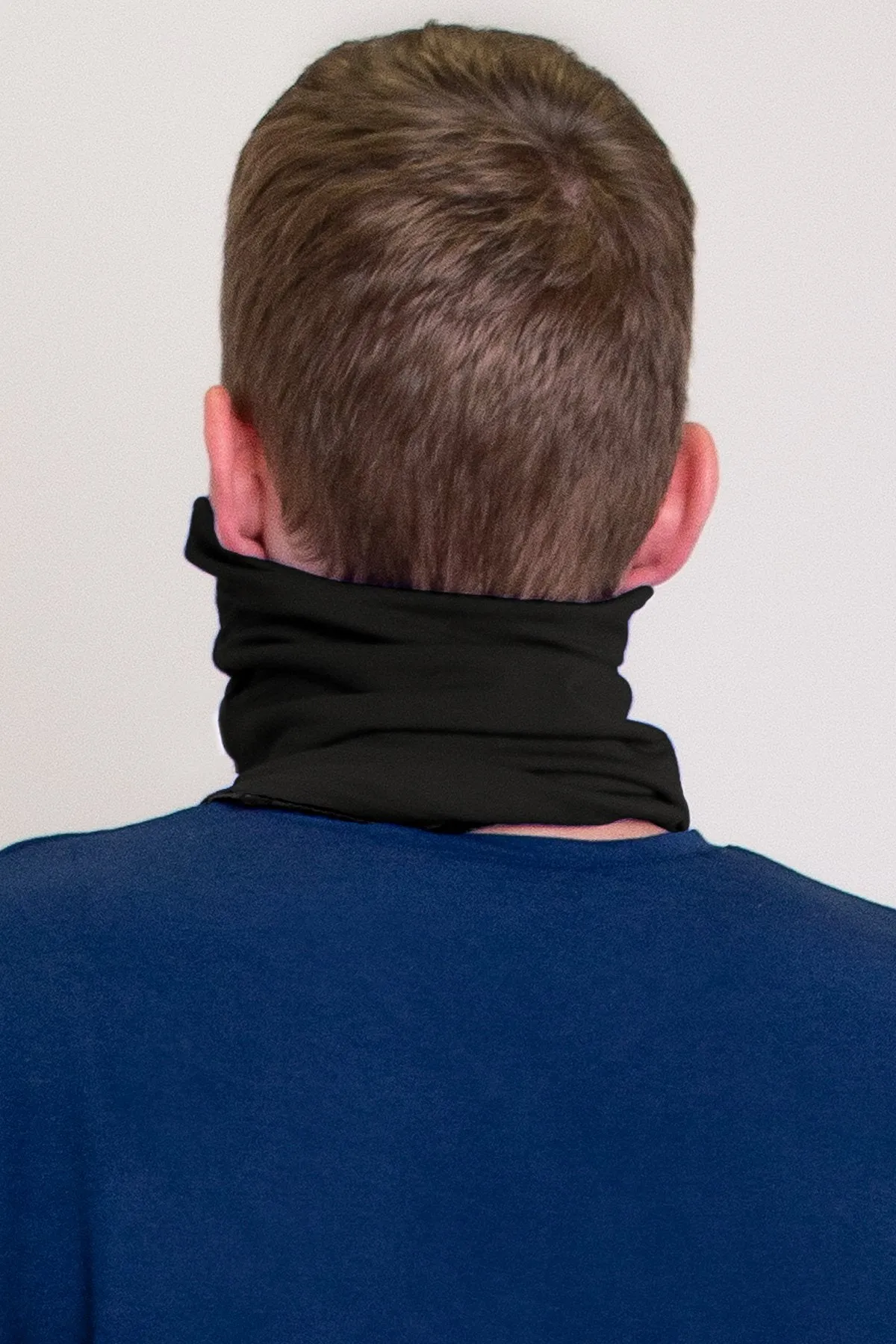 Neck Warmer/Face Cover, Black, Bamboo