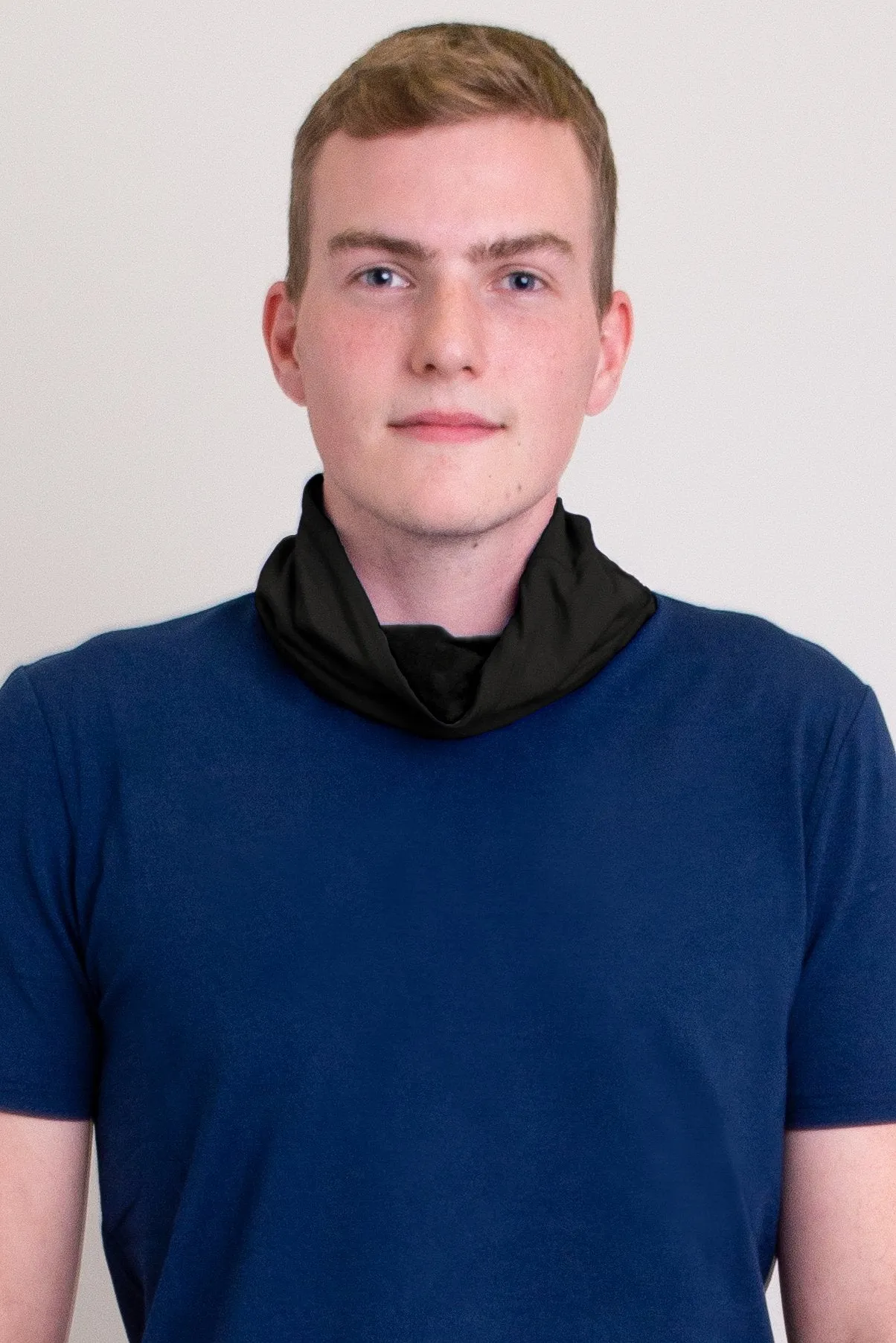 Neck Warmer/Face Cover, Black, Bamboo