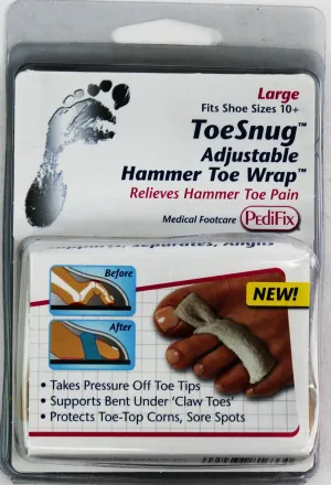PediFix ToeSnug Adjustable Hammer Toe Wrap  Comfort & Support for Claw Toes