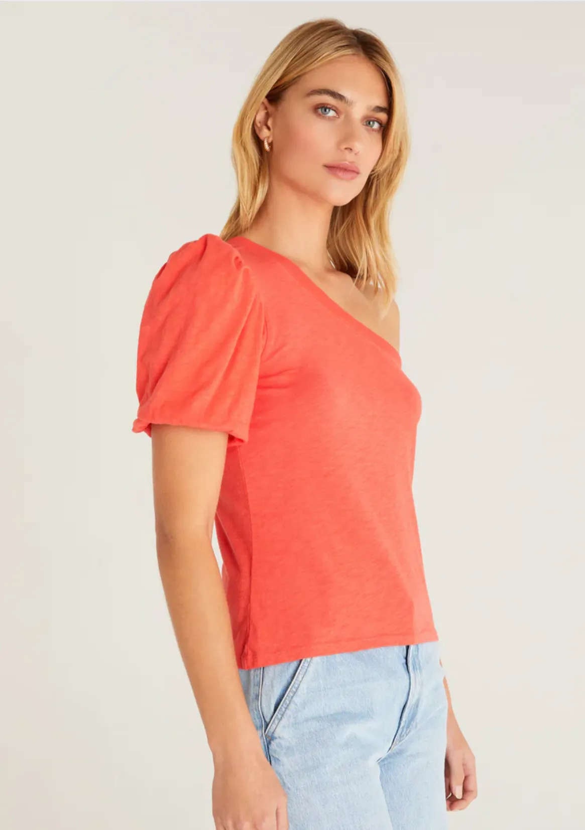 Penelope One Shoulder Top | Firecracker