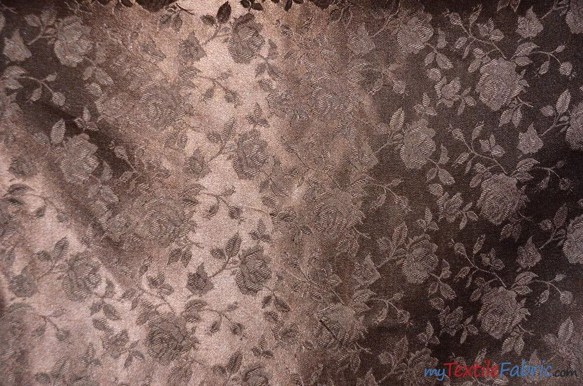 Satin Jacquard - Satin Flower Brocade - Sample Swatch 3x3