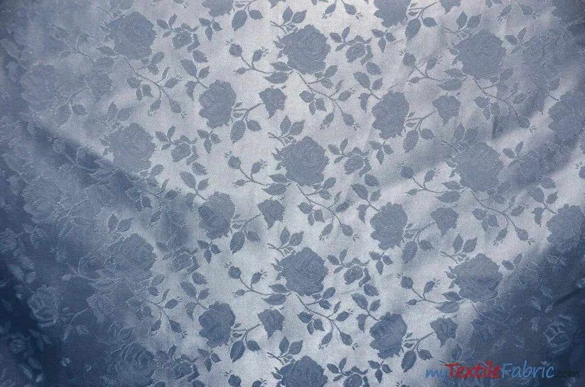 Satin Jacquard - Satin Flower Brocade - Sample Swatch 3x3