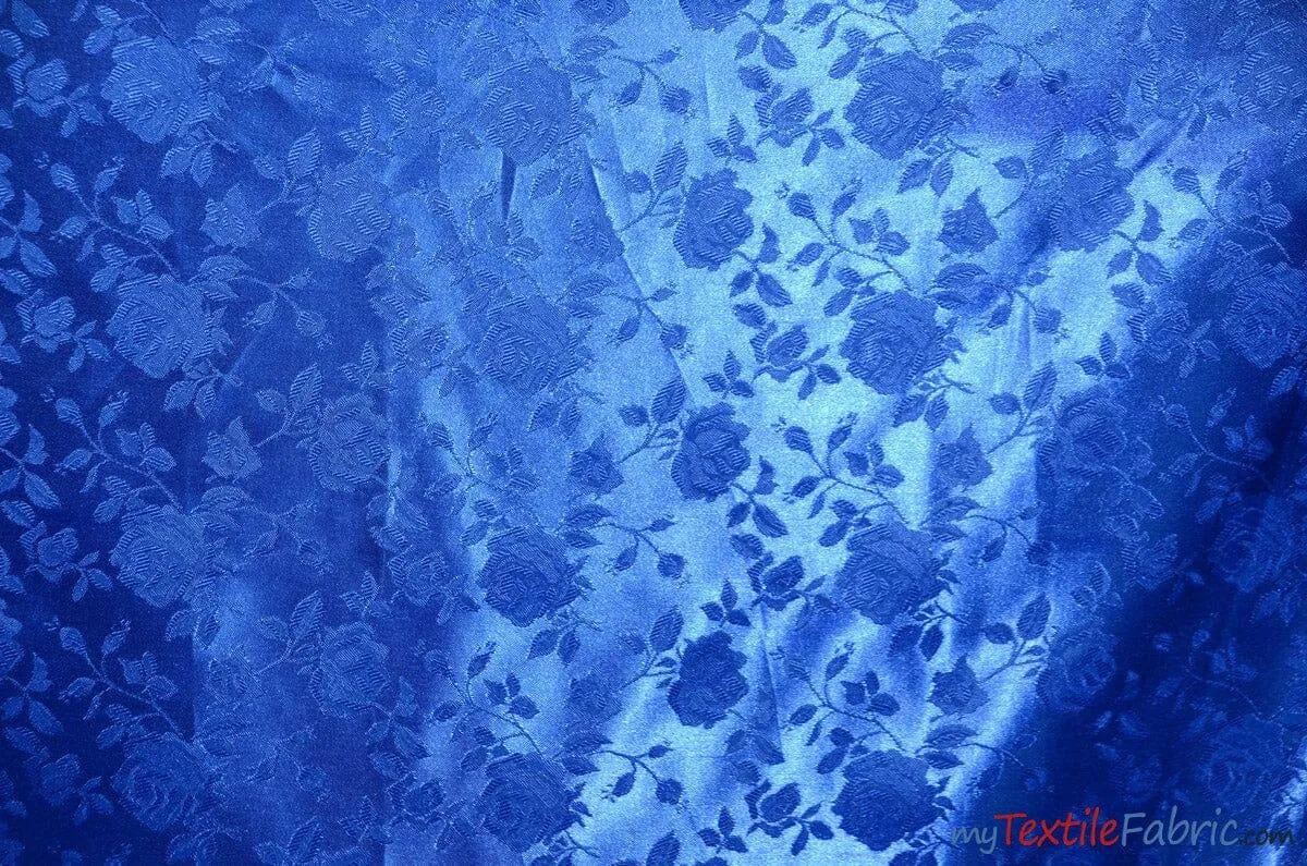 Satin Jacquard - Satin Flower Brocade - Sample Swatch 3x3