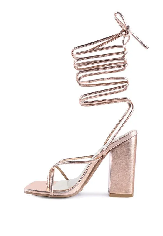 Shewolf Lace-up High Heel Sandals