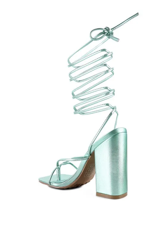 Shewolf Lace-up High Heel Sandals