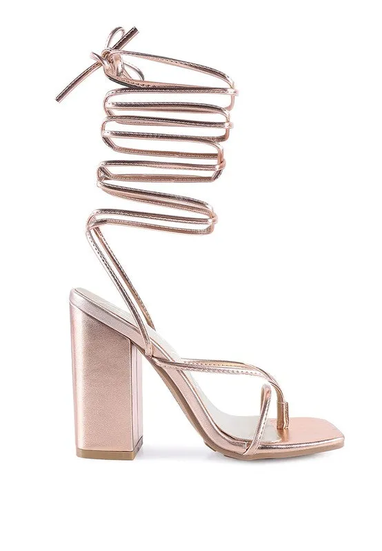 Shewolf Lace-up High Heel Sandals