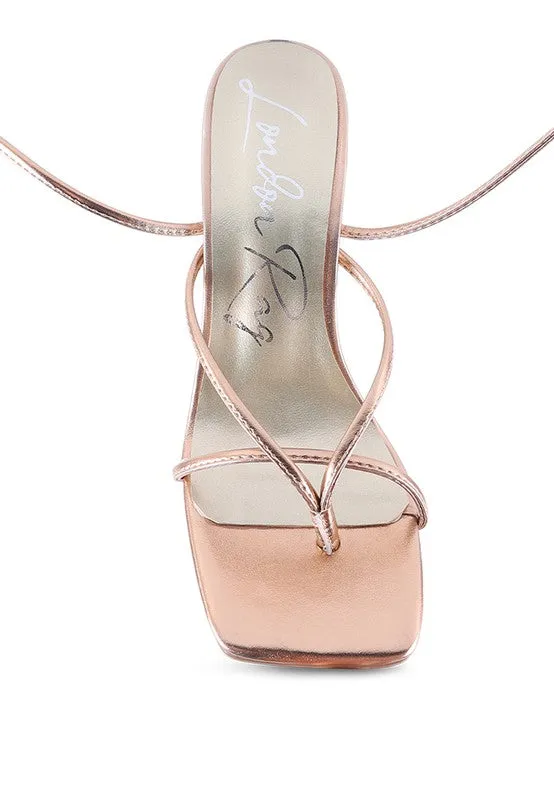 Shewolf Lace-up High Heel Sandals