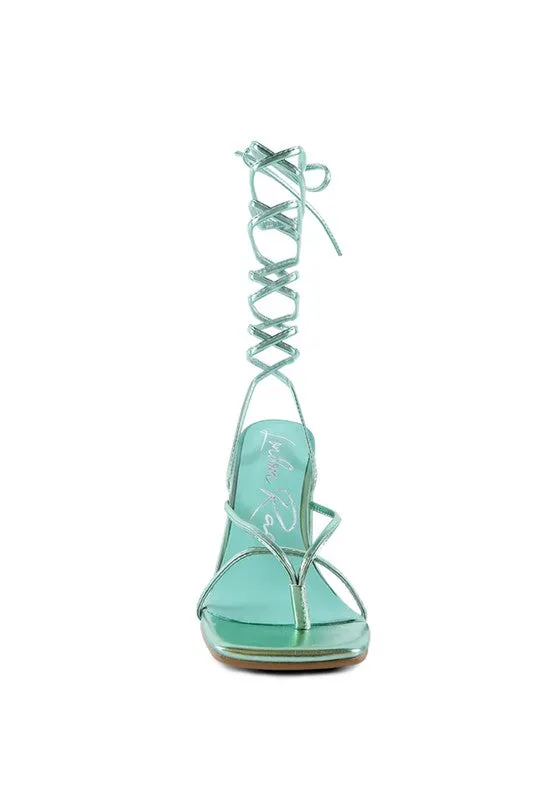 Shewolf Lace-up High Heel Sandals