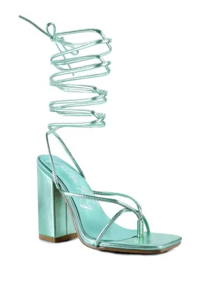 Shewolf Lace-up High Heel Sandals