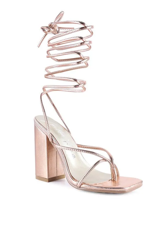 Shewolf Lace-up High Heel Sandals