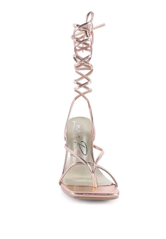 Shewolf Lace-up High Heel Sandals