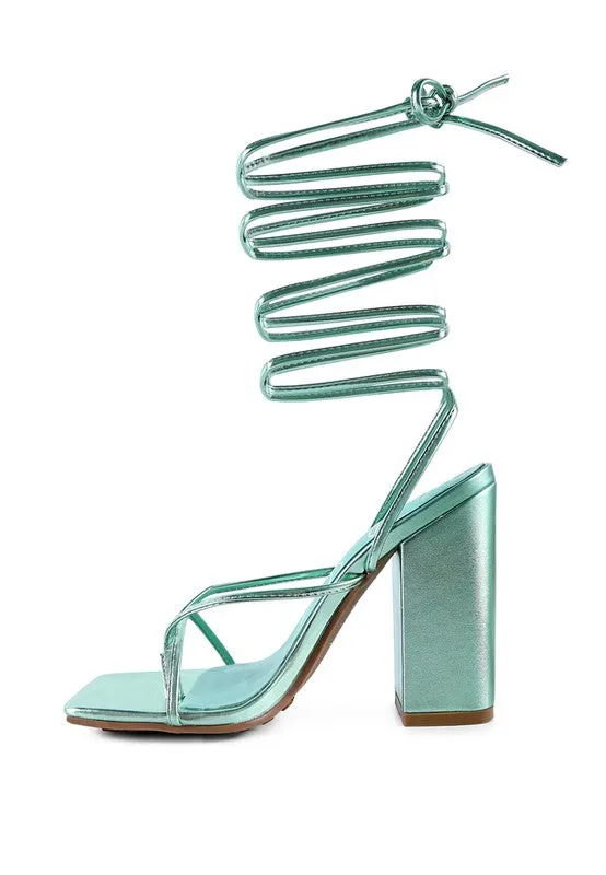 Shewolf Lace-up High Heel Sandals