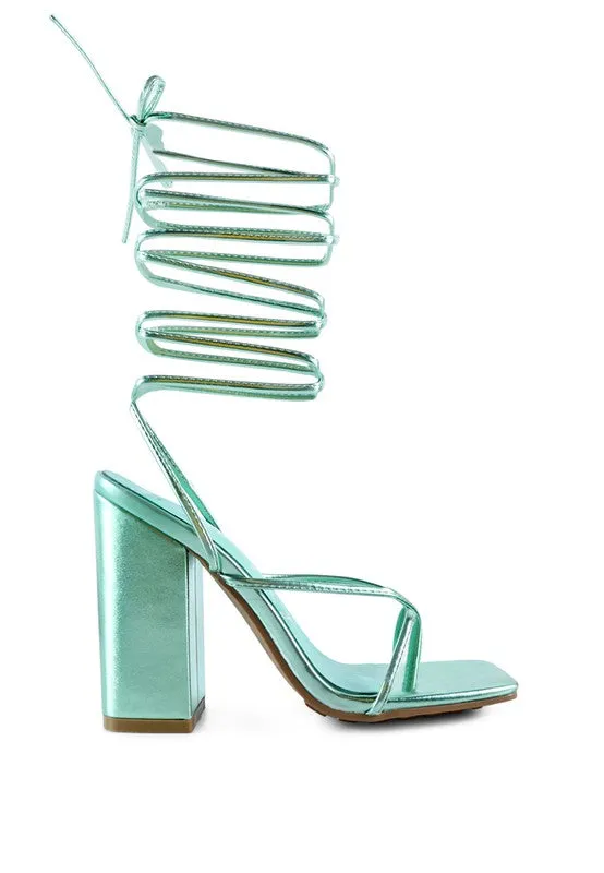 Shewolf Lace-up High Heel Sandals