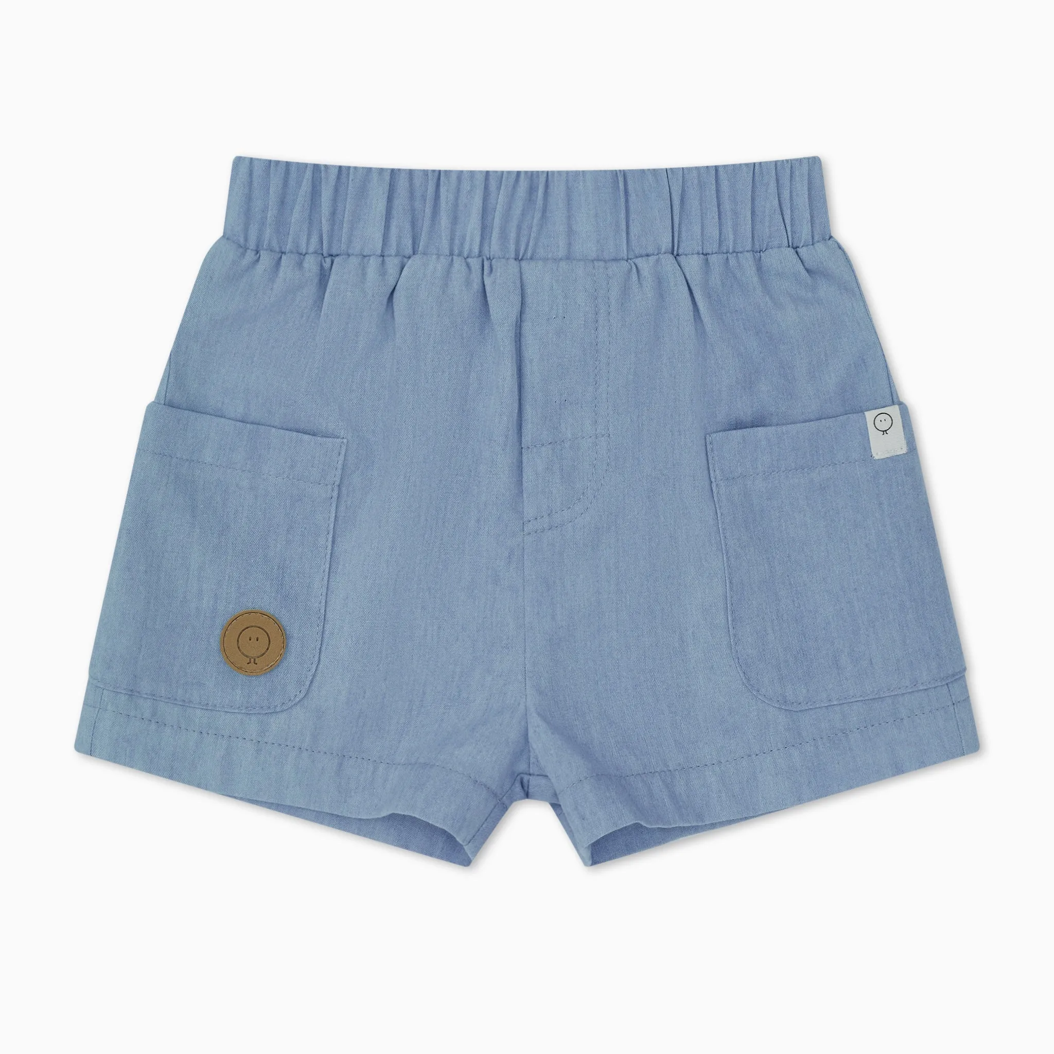 Tee & Organic Chambray Shorts Outfit