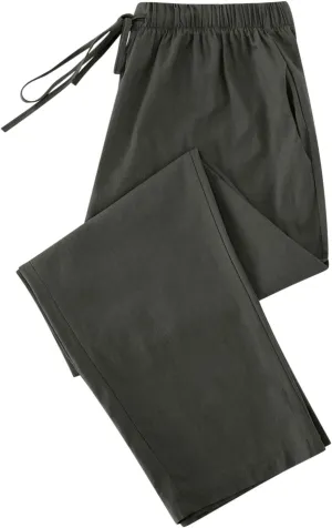 Women's Cotton Linen Summer Pants Wide Leg Casual Drawstring Elastic Pants Fashion Solid Color Trousers with Pockets