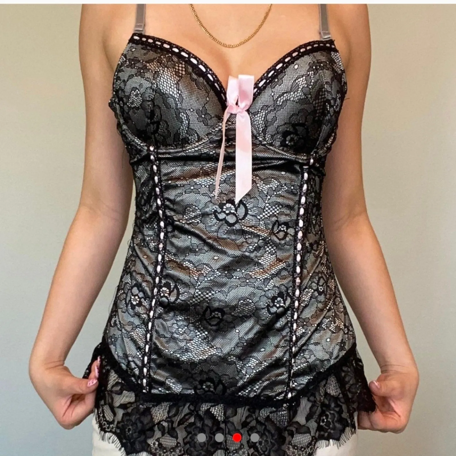 Y2K Corset Lingerie Top / Medium